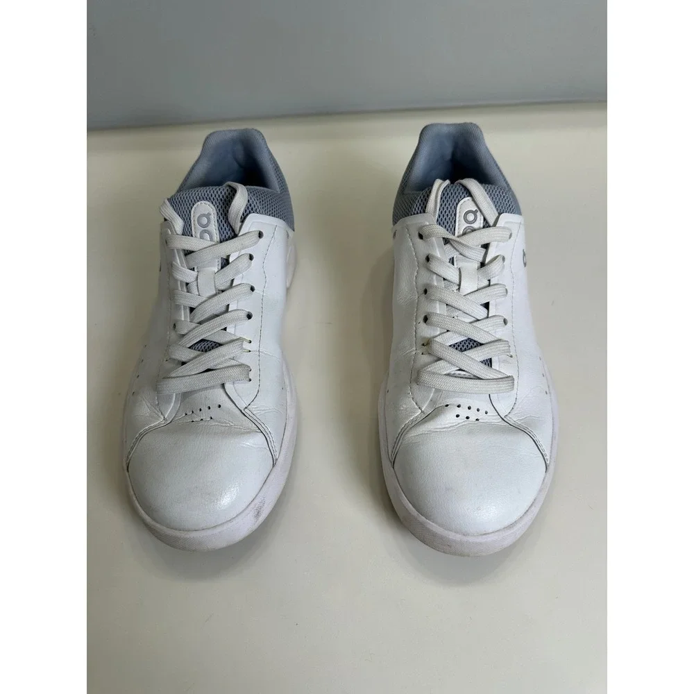 On Running THE ROGER Advantage Womens White Grey Yellow Sneakers 48.99148 Size 8